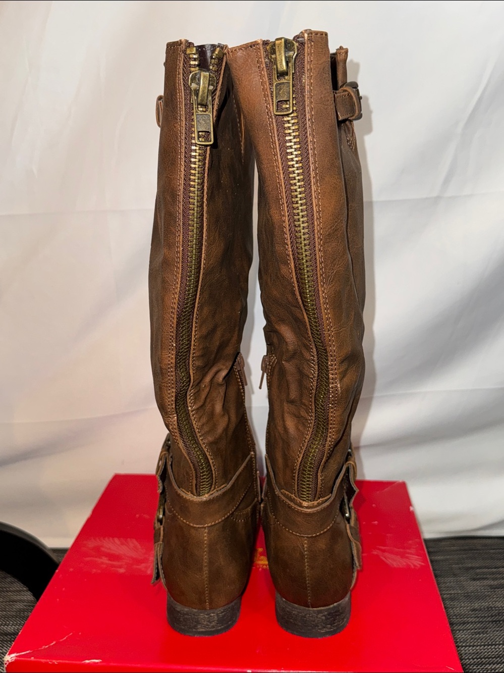 Carlos Santana Brown Leather Boots - Picture 4 of 11